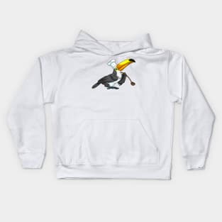 Toucan Chef Cooking spoon Kids Hoodie